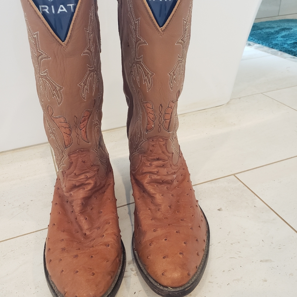 Mens Dan Post Ostrich Western Boots size 11 E